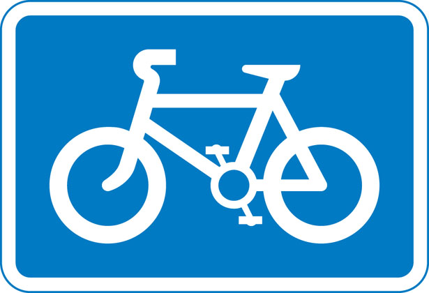 Traffic Sign - Recommended route for pedal cycles