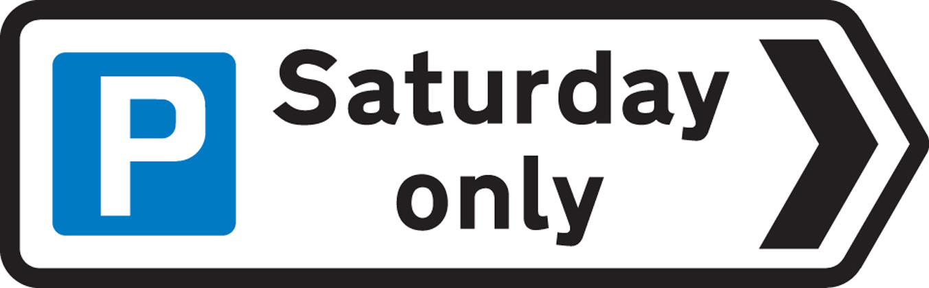 Traffic Sign - Direction to a car park