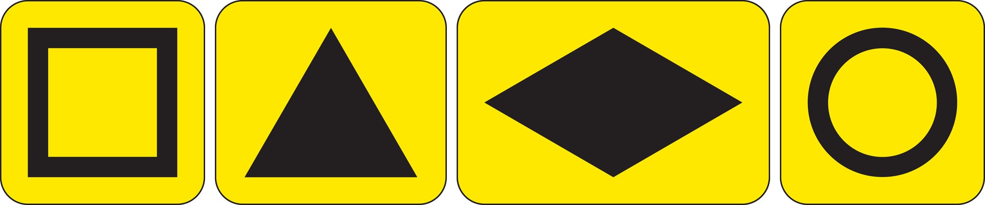 Traffic Sign - Emergency diversion route symbols