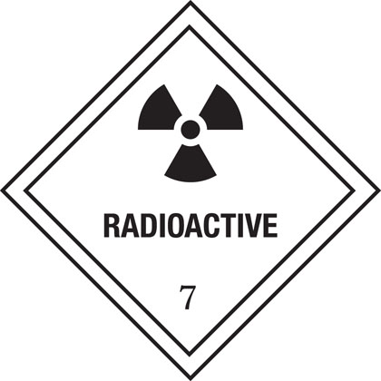 Hazchem diamond symbol - Radioactive substance