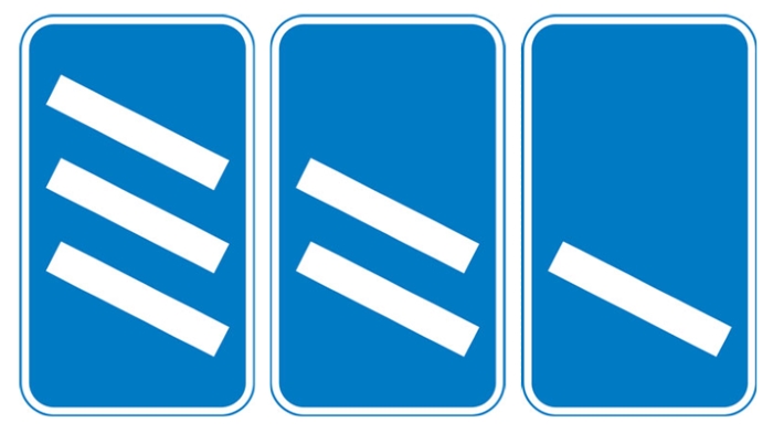 Traffic Sign - Countdown markers