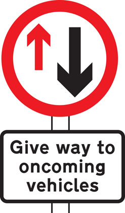 Traffic Sign - Give priority to vehicles from opposite direction