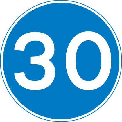Traffic Sign - Minimum speed