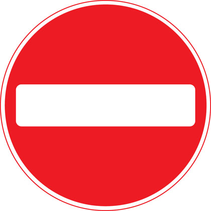 Traffic Sign - No entry for vehicular traffic