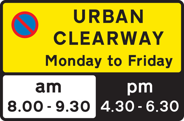 Traffic Sign - No stopping during times shown except for as long as necessary to set down or pick up passengers