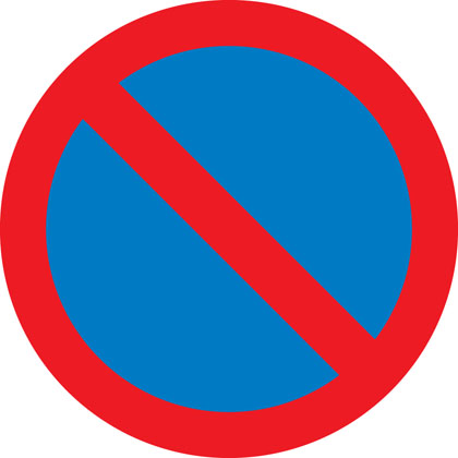 Traffic Sign - No waiting