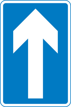 Traffic Sign - One-way traffic
