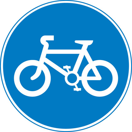 Traffic Sign - Route to be used by pedal cycles only