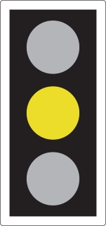 Traffic Light Signal - Amber