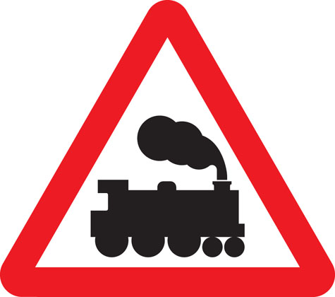 Traffic Sign - Level crossing without barrier or gate ahead