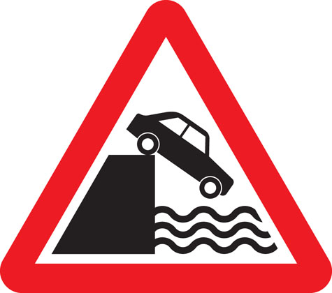 Traffic Sign - Quayside or river bank