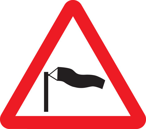 Traffic Sign - Side winds