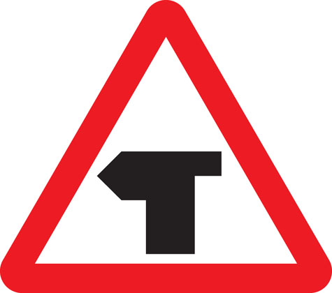 Traffic Sign - T-junction with priority over vehicles from the right