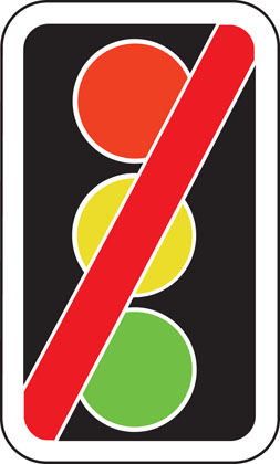 Traffic Sign - Traffic signals not in use