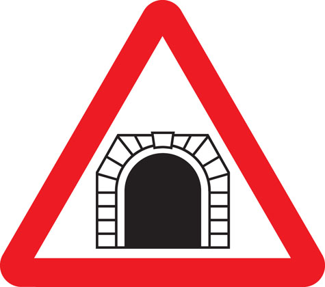 Traffic Sign - Tunnel ahead