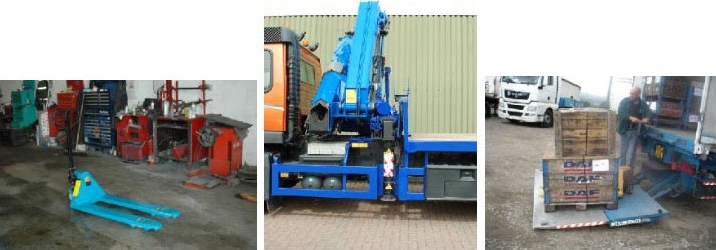 Pallet (pump) trucks, hi-abs and tail-lifts all need to be checked regularly